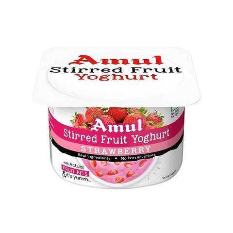 Amul Stirred Strawberry Yogurt 100g