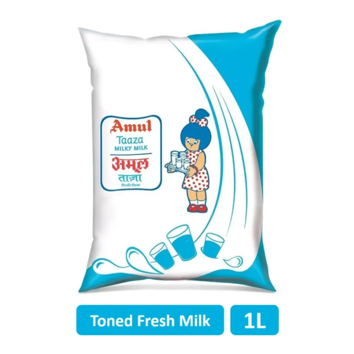 Amul Taaza Toned Fresh Milk 1 ltr