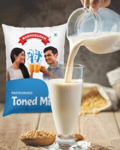 Madhusudan Toned Milk 1 Ltr