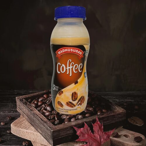 Madhusudan Flavored Milk 200 ml Coffee Bottle Pack