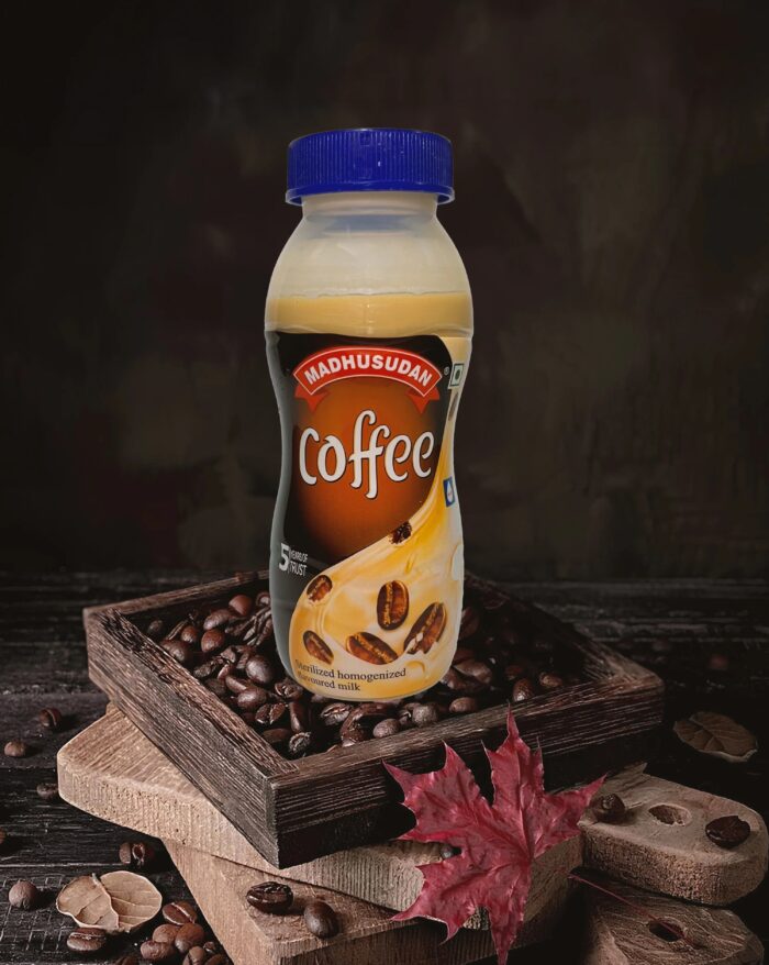 Madhusudan Flavored Milk 200 ml Coffee Bottle Pack