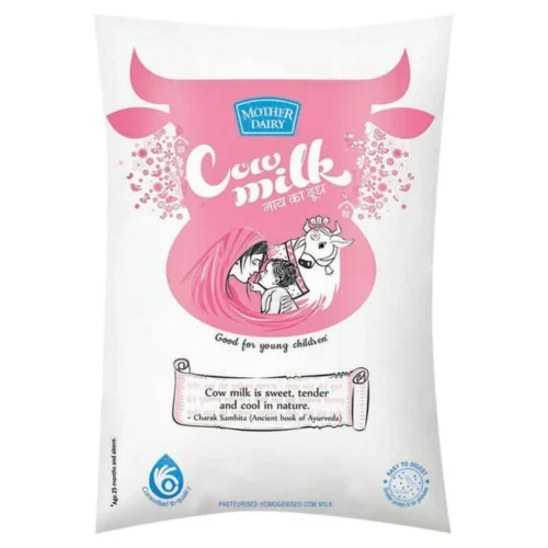Mother Dairy Cow Fresh Milk 1 ltr