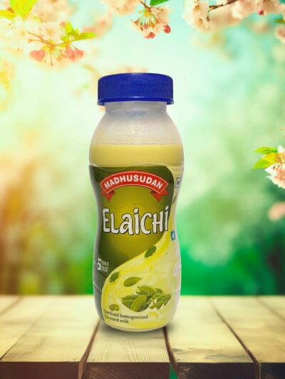 Madhusudan Flavored Milk 200 ml Elaichi Bottle Pack